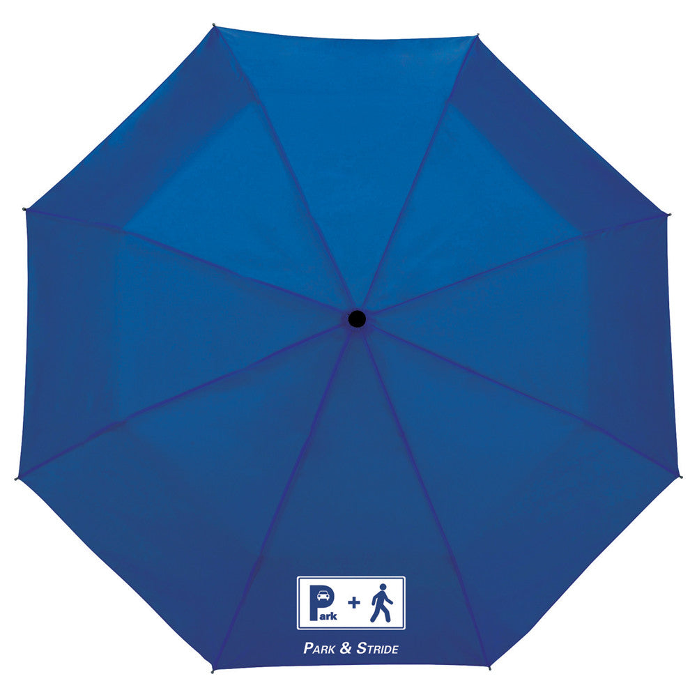 48-Hour Totes Blue 42" 3 Section Auto Open Umbrella