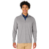 Charles River Men's Light Grey Heather Vista Tri-Blend Quarter Zip