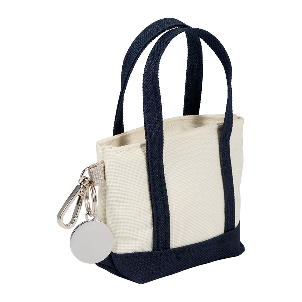 Leed's Navy Mini Tote Bag Charm