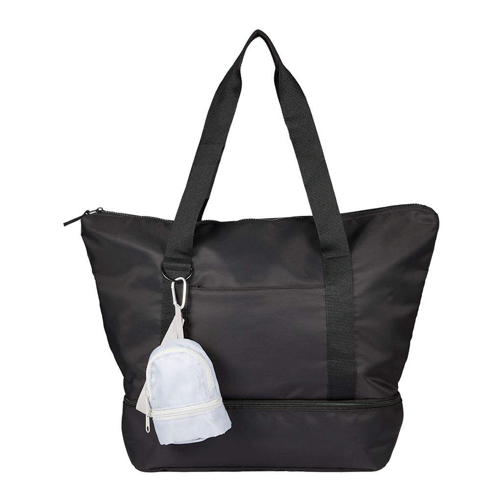 Leed's Gray Mini Daybreak Backpack Charm