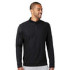 adidas Men's Black Performance Texture Quarter Zip