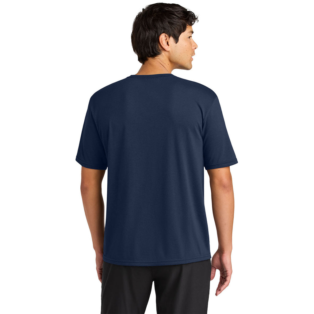 A4 Men's Navy Softek Short Sleeve Tee