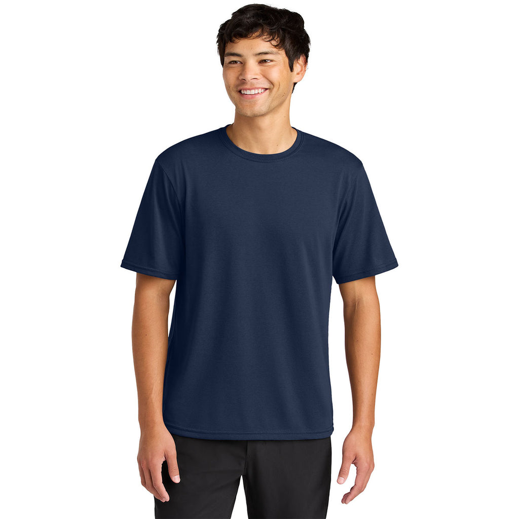 A4 Men's Navy Softek Short Sleeve Tee