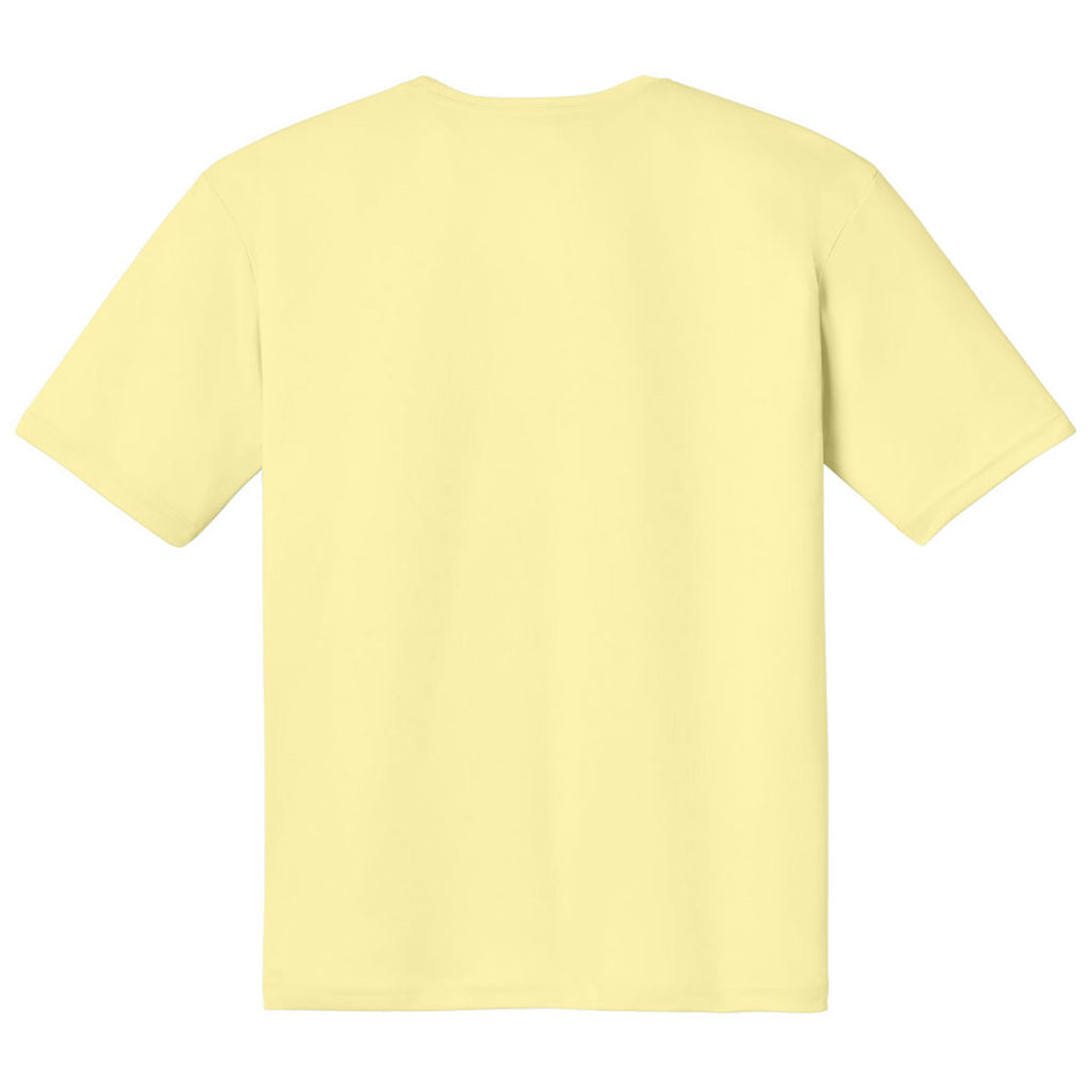 A4 Men's Light Yellow Cooling Performance Short Sleeve Tee