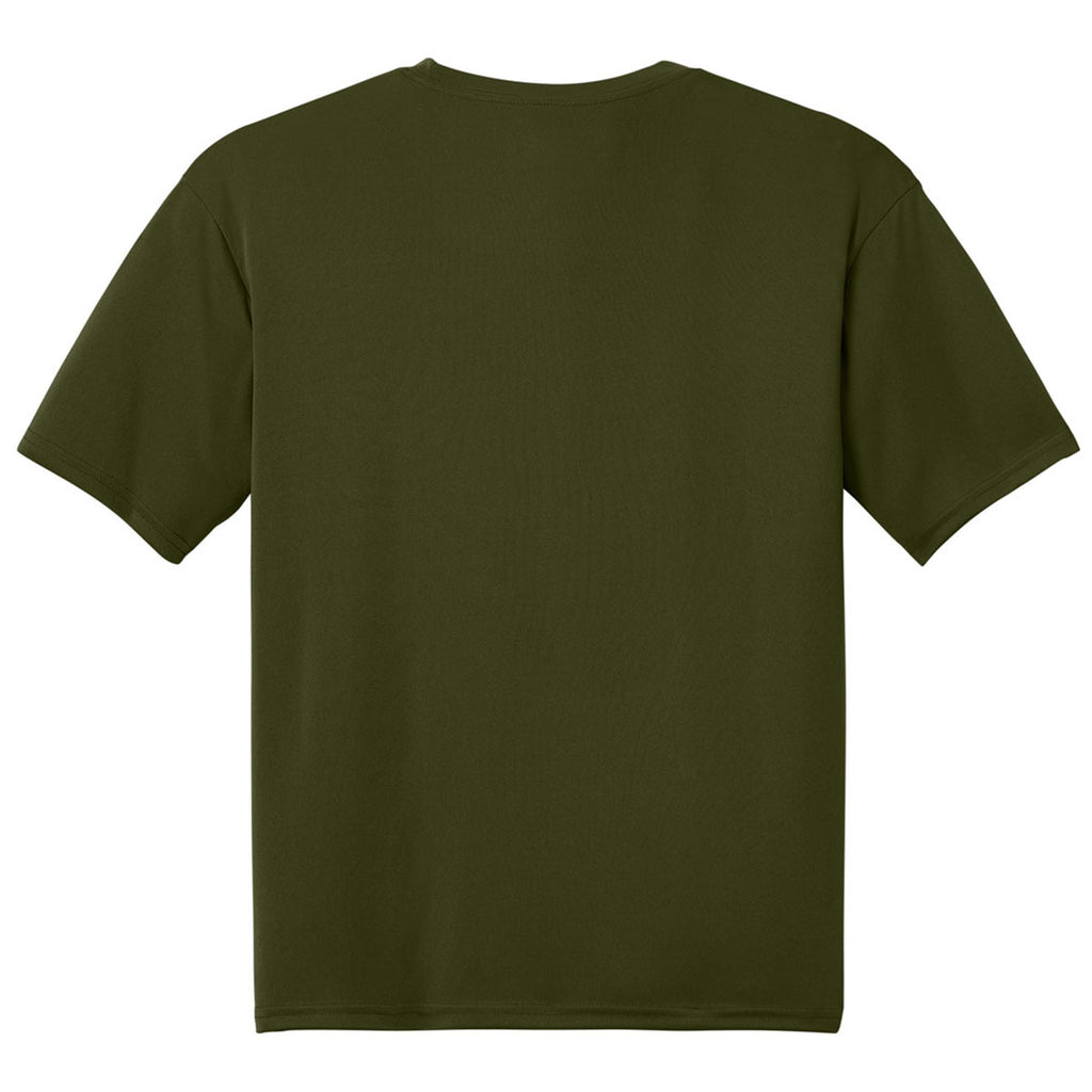 A4 Men's Military Green Cooling Performance Short Sleeve Tee