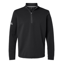 Adidas Men's Black Spacer Quarter-Zip Pullover