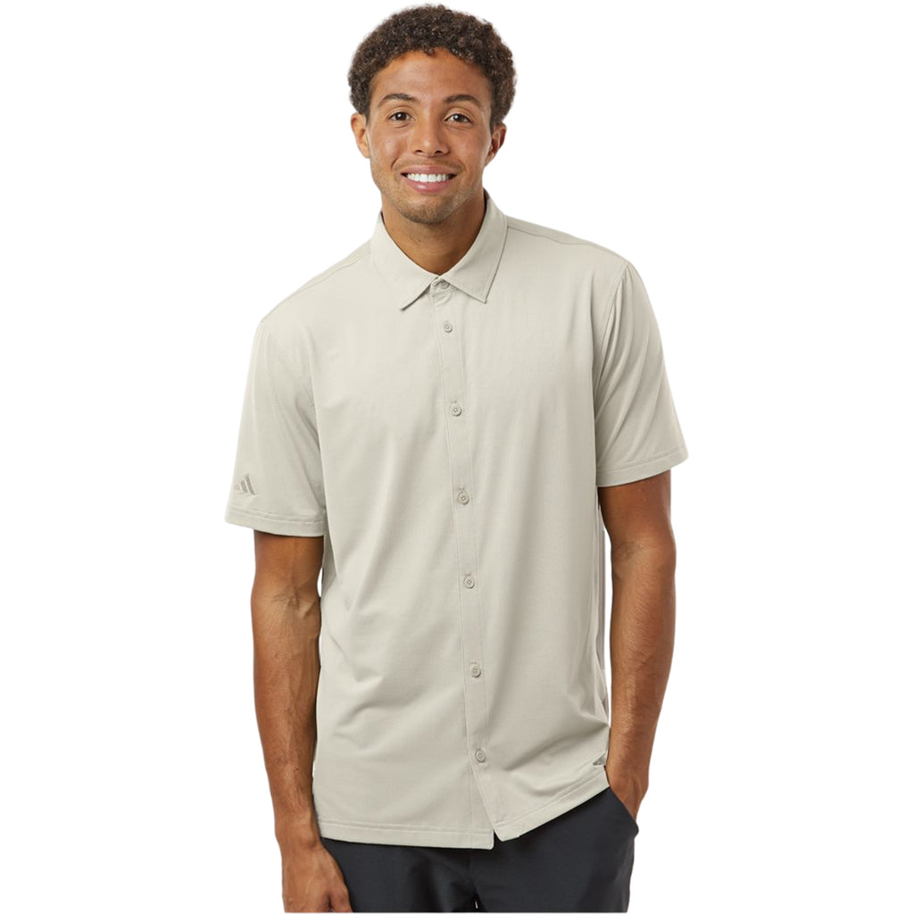 Adidas Men's Alumina Button-Down Short Sleeve Shirt