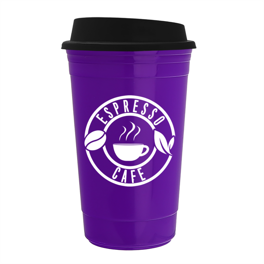 Garyline Violet Traveler Insulated Cup - 16 oz.