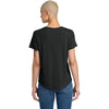 Allmade Women's Deep Black Relaxed Tri-Blend Scoop Neck Tee