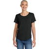 Allmade Women's Deep Black Relaxed Tri-Blend Scoop Neck Tee