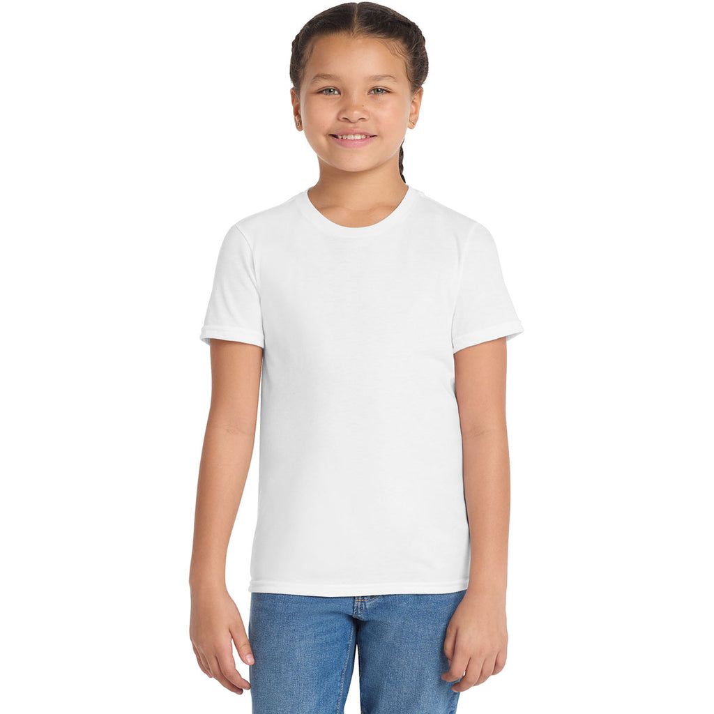 Allmade Youth Bright White Tri-Blend Tee