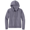 Allmade Women's Cosmic Purple Organic CVC Fleece Full-Zip Hoodie