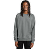Allmade Unisex Aluminum Grey Heather Organic CVC Fleece Crewneck Sweatshirt