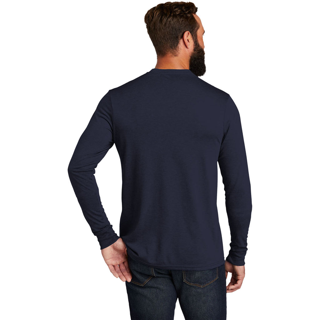 Allmade Unisex Night Sky Navy Tri-Blend Long Sleeve Tee