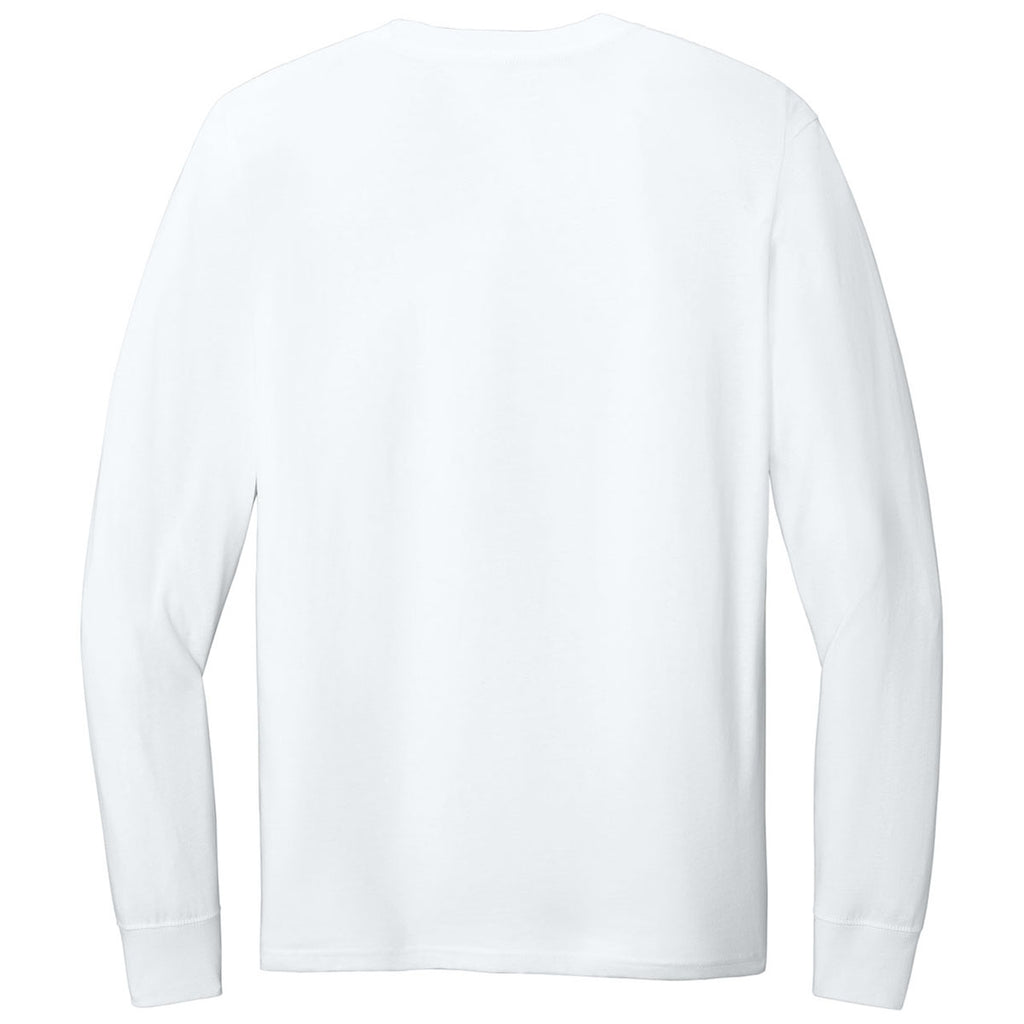 Allmade Unisex Bright White Long Sleeve Organic Cotton Tee