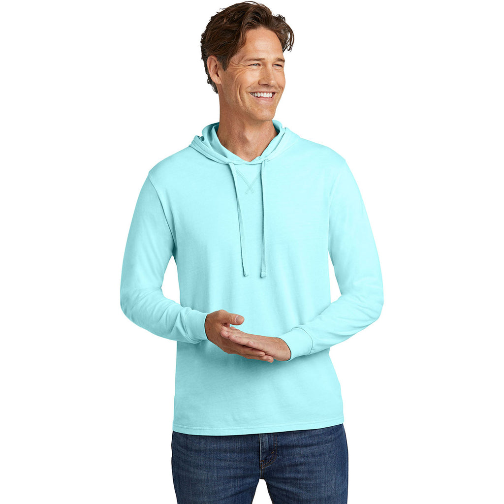 Allmade Unisex Saltwater Blue Mineral Dye Organic Cotton Hoodie Tee