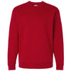 Adidas Men's Team Power Red/White Fleece Crewneck Sweatshirt