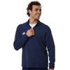 adidas Men's Team Navy Blue/White 3-Stripes Quarter-Zip Pullover