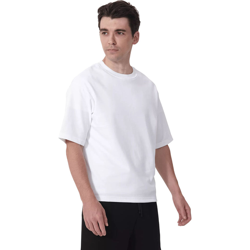 Levelwear Unisex White Luxe Signature Knit Top