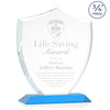 St. Regis Sky Blue Scudo Shield Award 8.125