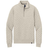 Brooks Brothers Men's Oatmeal Heather Diamond Quilt 1/4-Zip