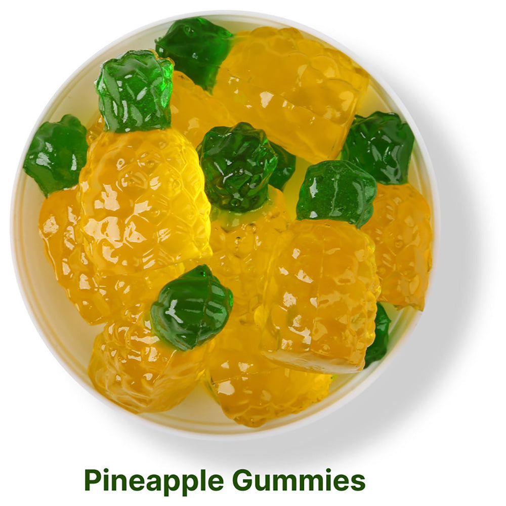 SugarSpot Clear Pineapple Gummies: Small Jar