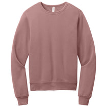 Bella + Canvas Unisex Mauve Sponge Fleece Classic Crewneck Sweatshirt