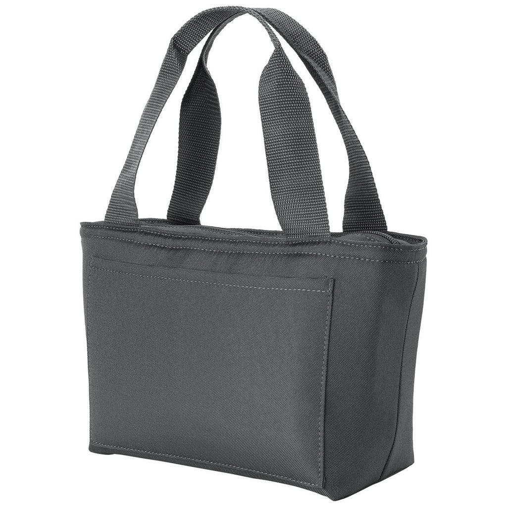 Port Authority Grey Steel Insulated Lunch Tote