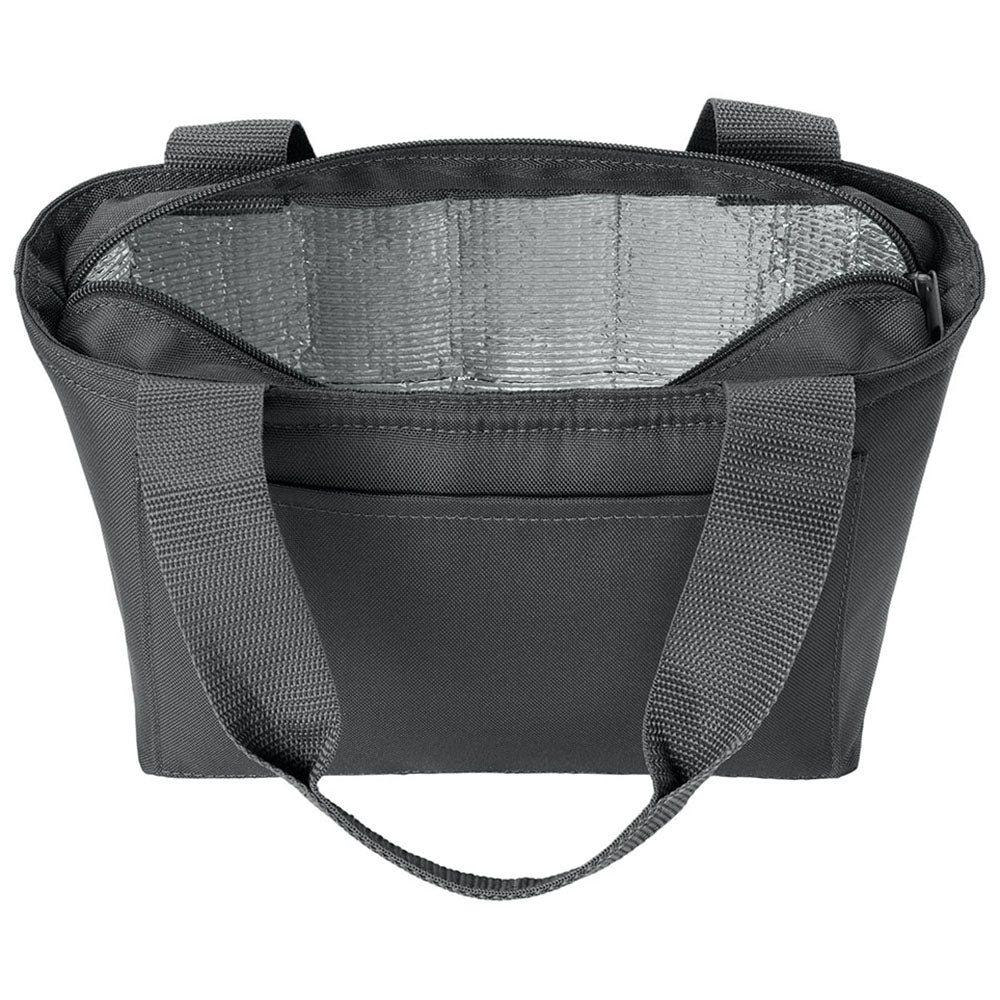 Port Authority Grey Steel Insulated Lunch Tote