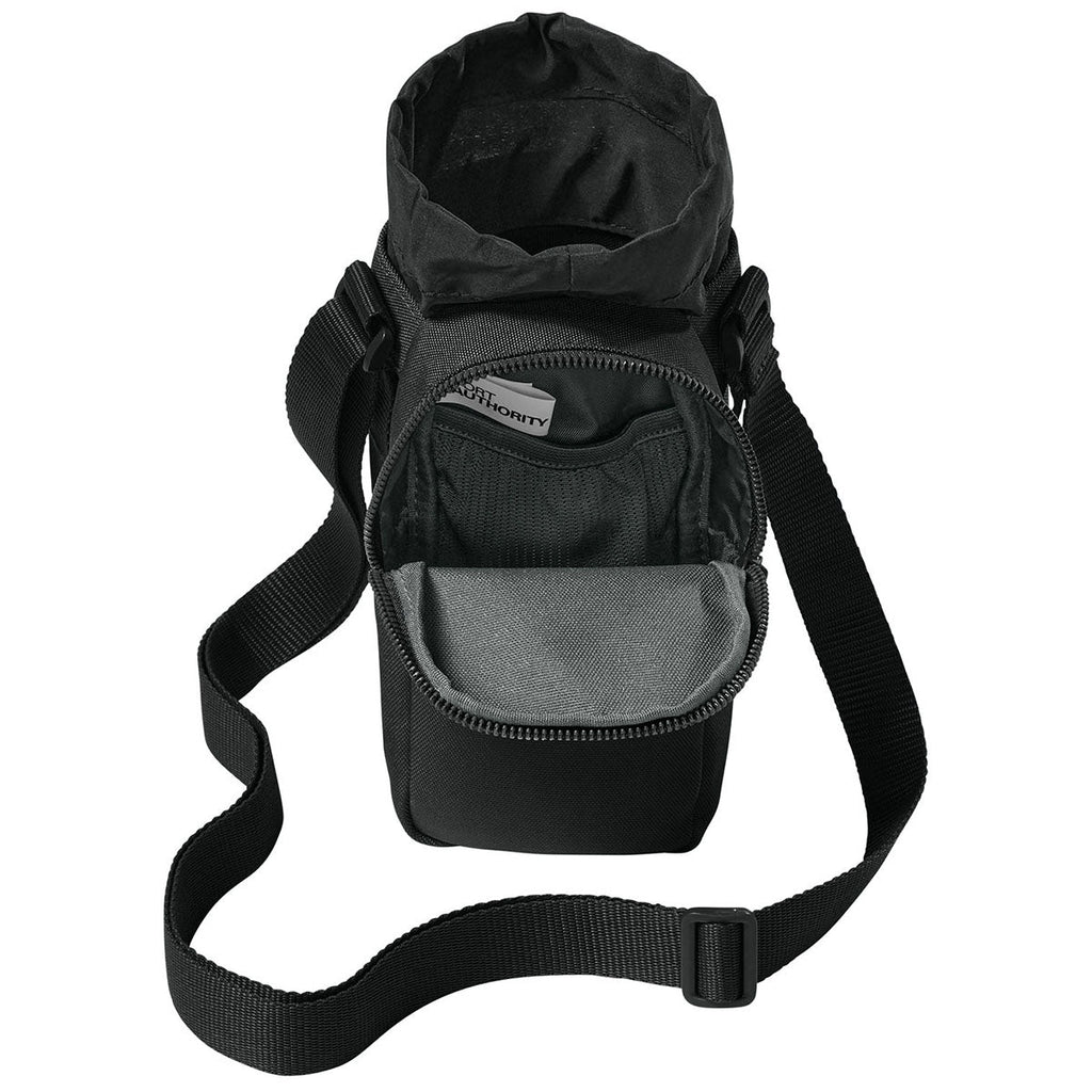 Port Authority Deep Black Matte Oxford Hydration Crossbody