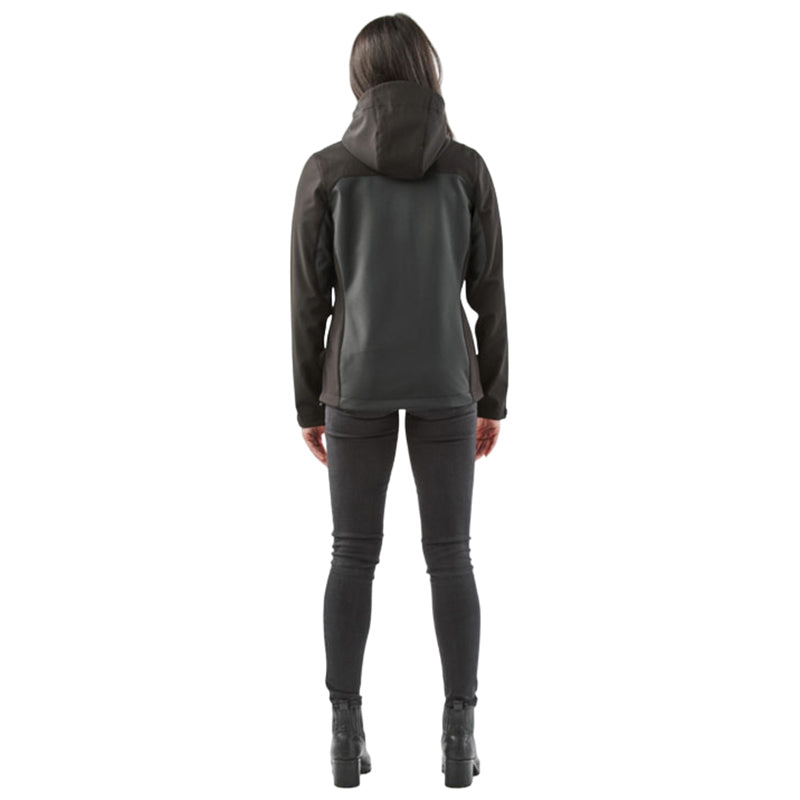 Stormtech Women's Dolphin/Black Cascades Softshell Hoody