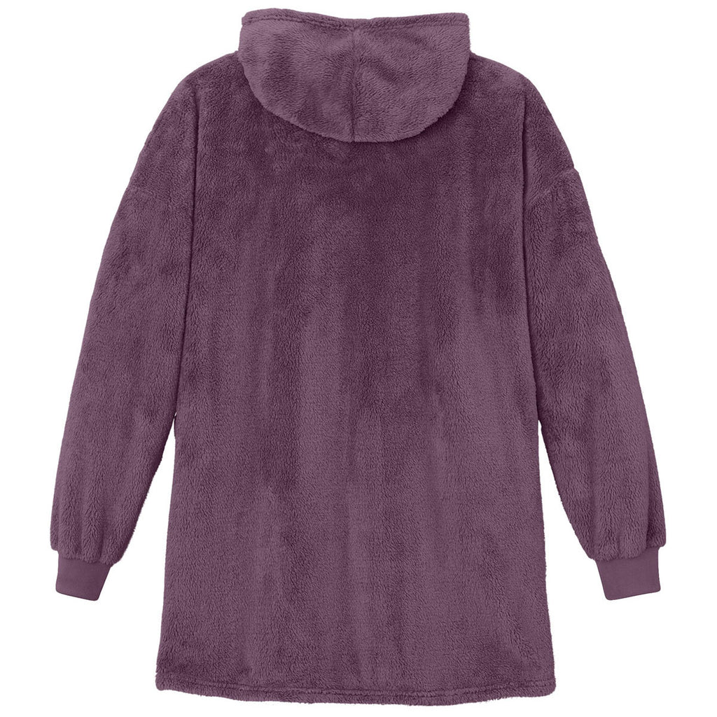 Port Authority Deep Purple Mist Plush Poncho