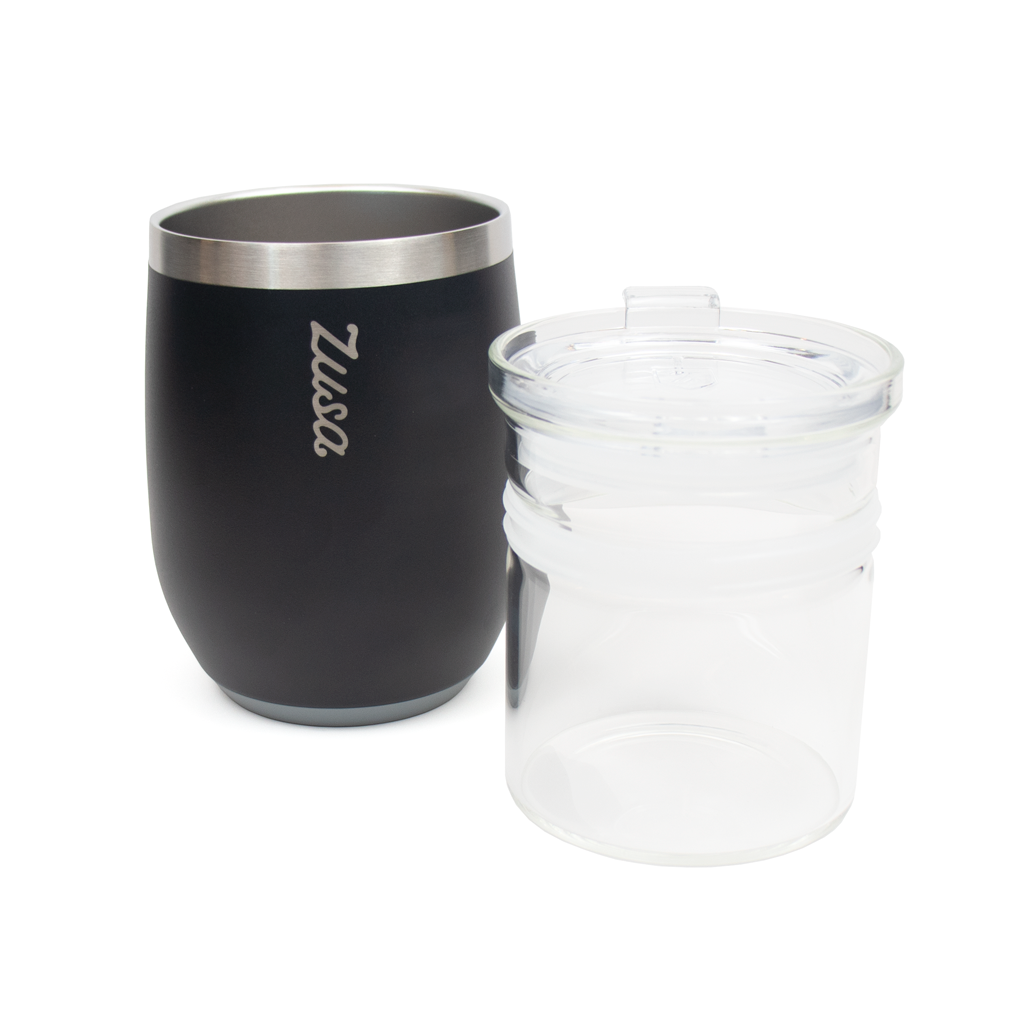 Zusa 3 Day Black Marquette Wine Tumbler 10 oz.