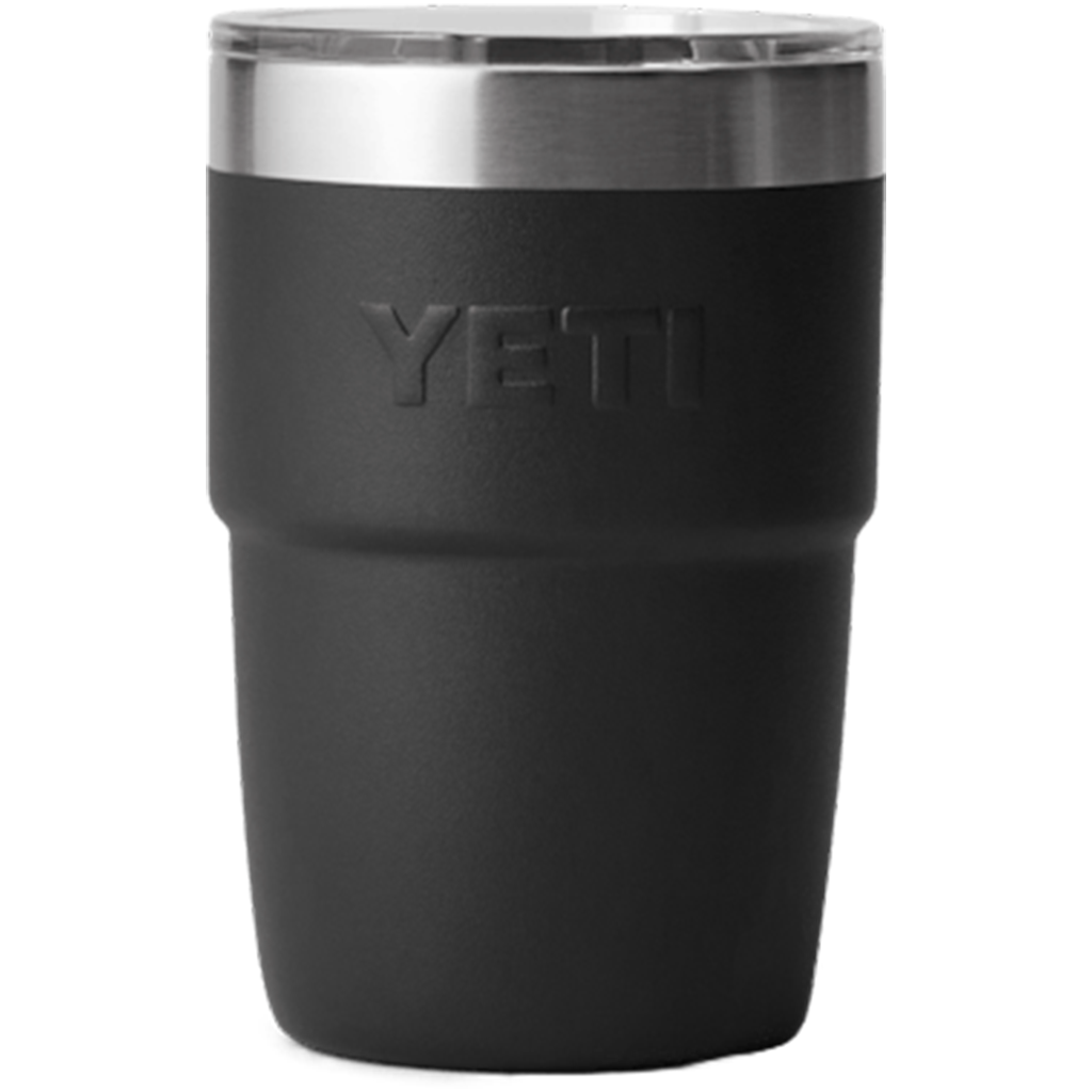 YETI Black Rambler 8 oz Stackable Cup with Durasip Ceramic Lining