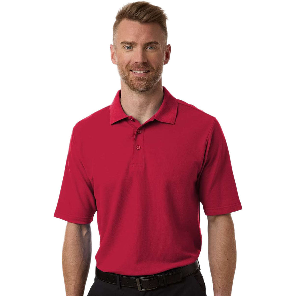 Core 365 Men's Classic Red Tall Resolve CVC Performance Pique Polo