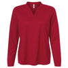 Core 365 Women's Classic Red Nova Performance Long Sleeve Pique Polo