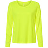 Core 365 Women's Safety Yellow Capital Performance Long Sleeve T-Shirt