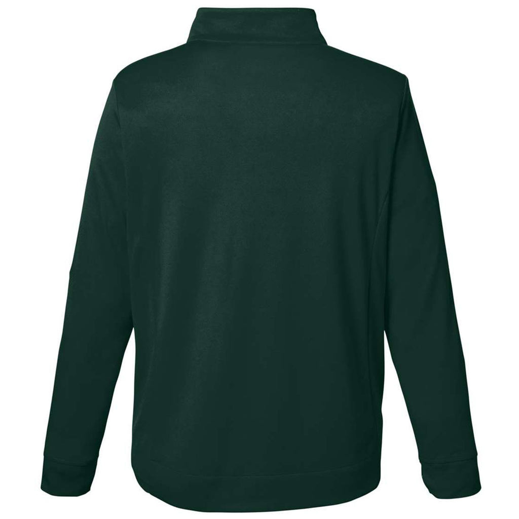 Core 365 Men's Forest/Carbon Market Snag Protect Mesh Colorblock Quarter-Zip Pullover
