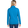Core 365 Women's Electric Blue/Carbon Market Snag Protect Mesh Colorblock Quarter-Zip Pullover