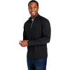 Core 365 Men's Black/Carbon Origin Performance Pique Quarter Zip