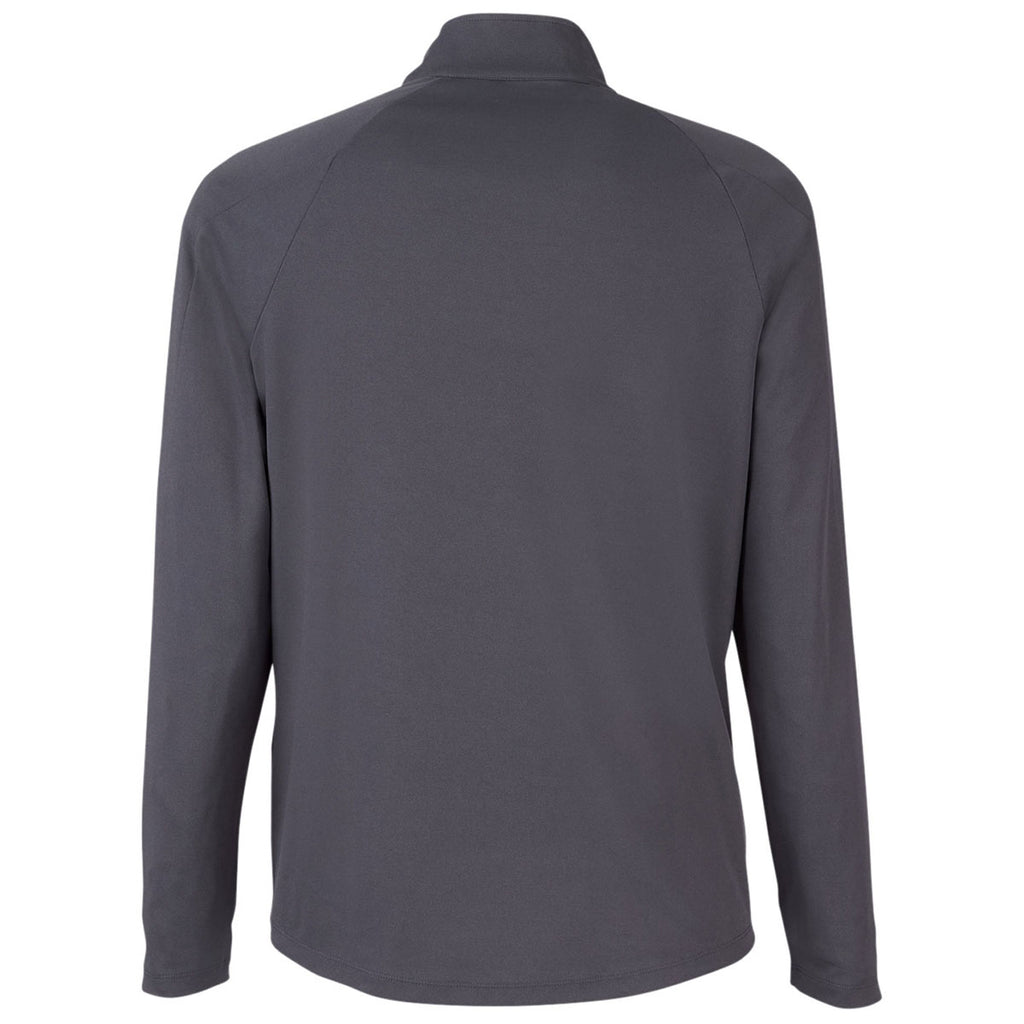 Core 365 Men's Carbon/Black Origin Performance Pique Quarter Zip