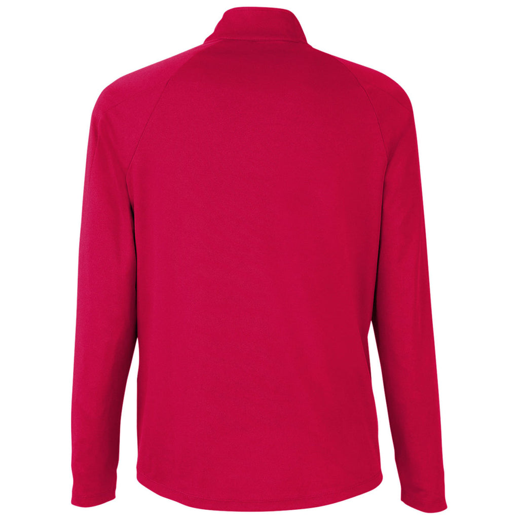 Core 365 Men's Classic Red/Carbon Origin Performance Pique Quarter Zip