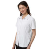 Core 365 Women's White UltraUVP Shoreline Short Sleeve Staff Shirt