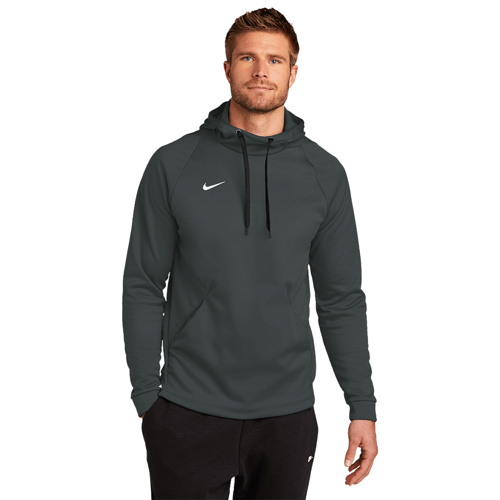 Nike Men's Team Anthracite Therma-FIT Pullover Fleece Hoodie