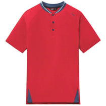 UNRL Men's Carmine Red Condor Polo