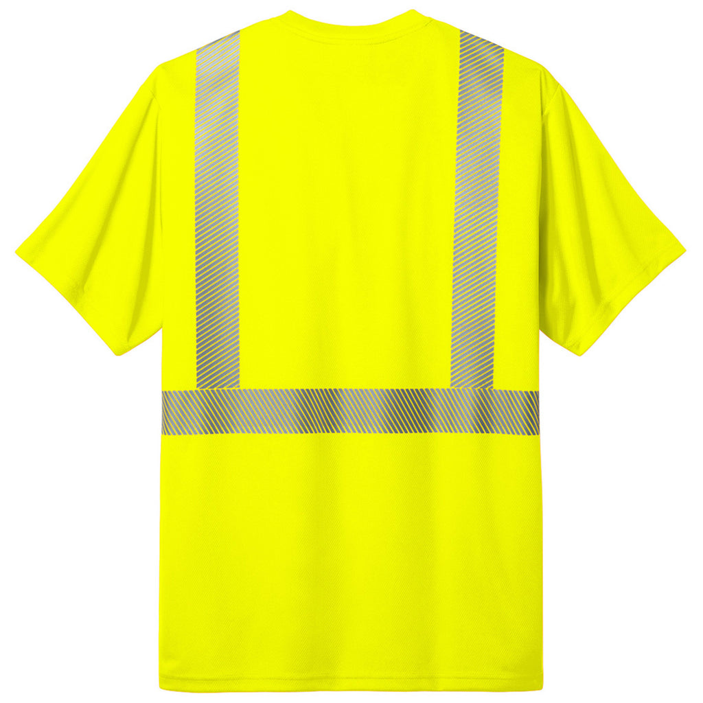 CornerStone Unisex Safety Yellow ANSI 107 Class 2 Segmented Tape Tee