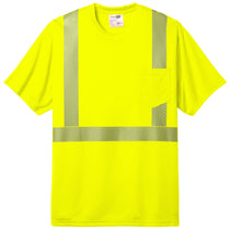 CornerStone Unisex Safety Yellow ANSI 107 Class 2 Segmented Tape Tee