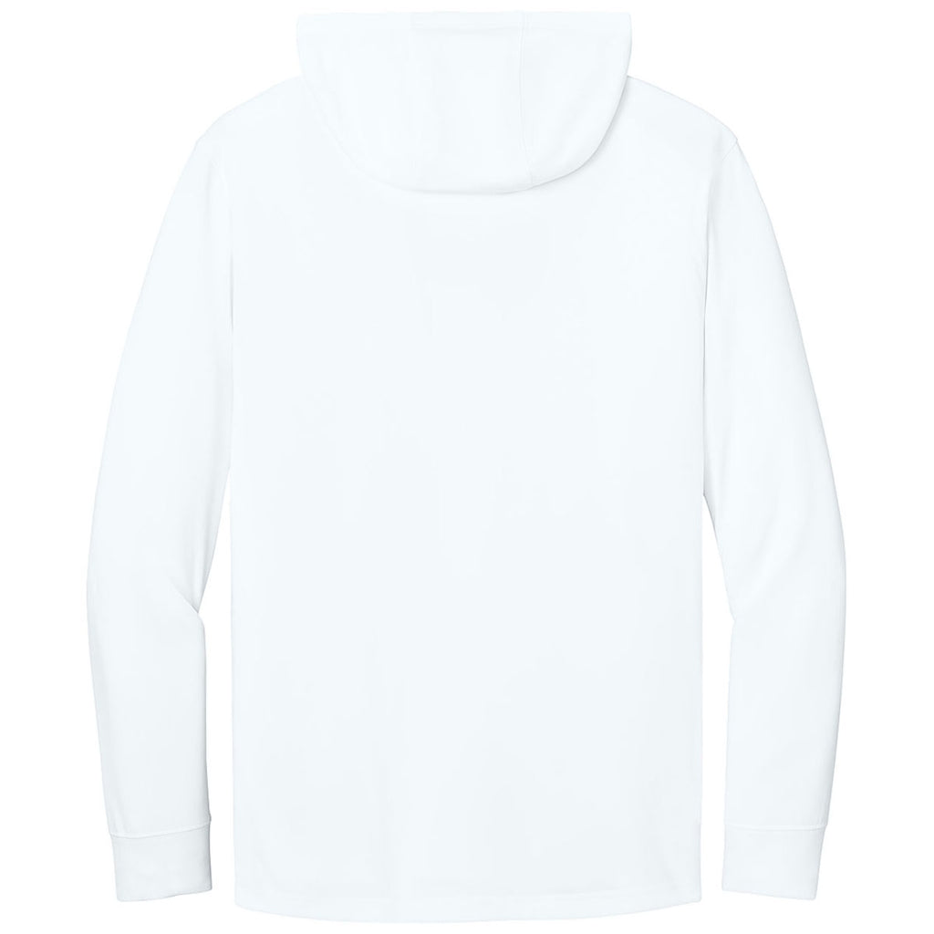 CornerStone Men's White Workwear Pro Long Sleeve Hooded Tee