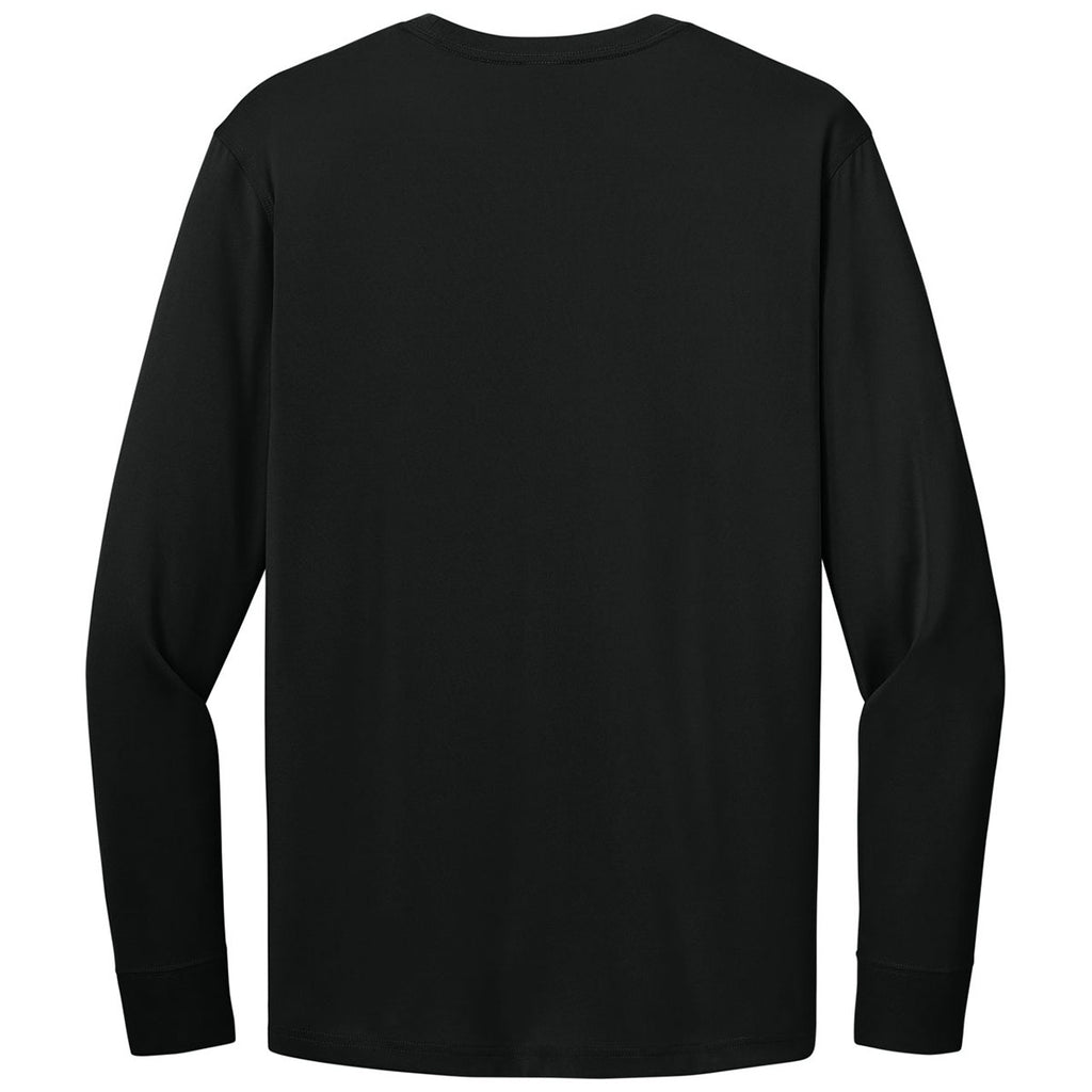 CornerStone Men's Black Workwear Pro Long Sleeve Pocket Tee