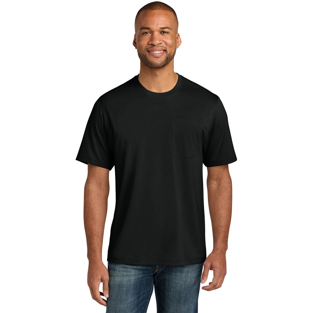 CornerStone Men's Black Workwear Pro Short Sleeve Pocket Tee